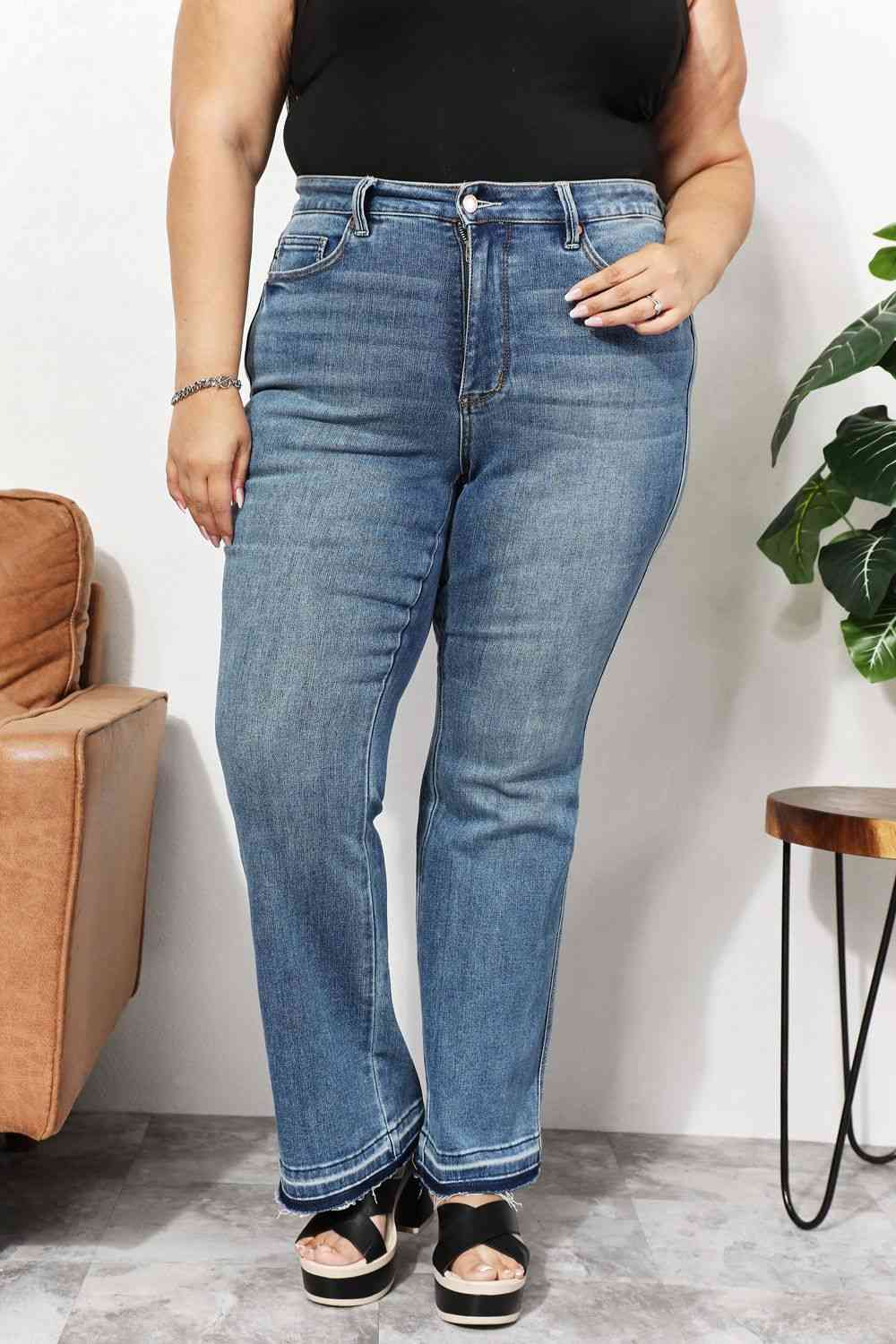 Judy Blue Full Size High Waist Jeans with Pockets - KAISERINC
