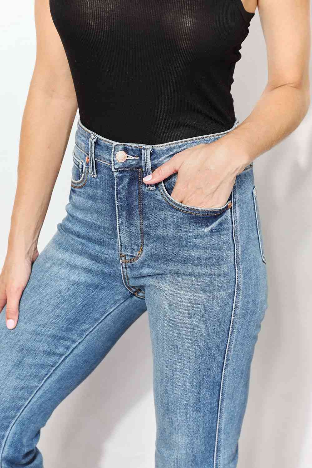 Judy Blue Full Size High Waist Jeans with Pockets - KAISERINC