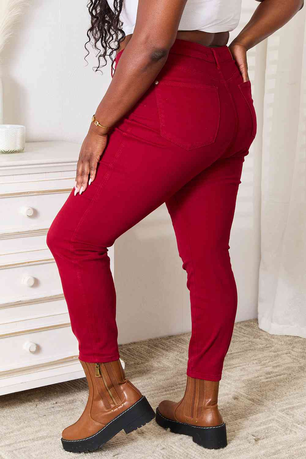 Judy Blue Full Size High Waist Tummy Control Skinny Jeans - KAISERINC